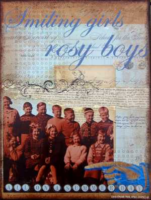 Smiling girls, rosy boys